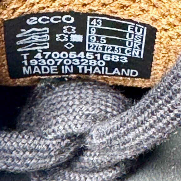 Ecco Men's Soft 7 Leather Sneaker Black Sz 9 US - Picture 9 of 9